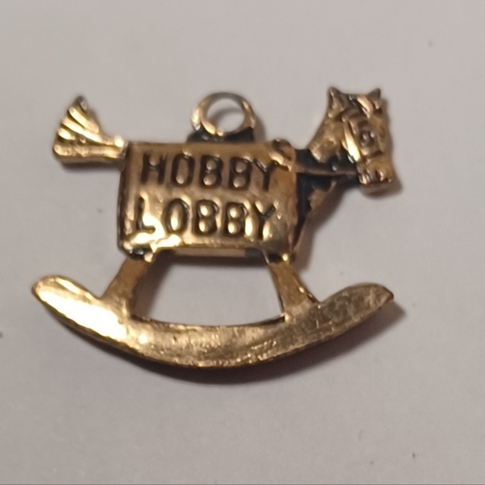 Vintage Hobby Lobby Rocking Horse CHARM FOR Necklace Craft